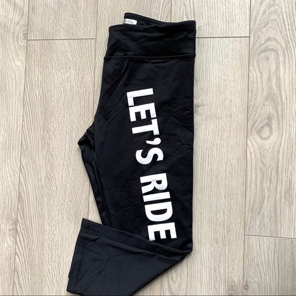 F21- Let’s Ride Crop Tights EUC - Picture 4 of 5